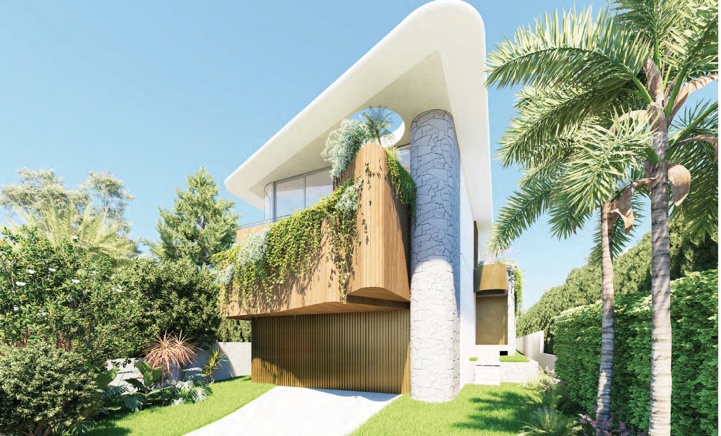 5 Myola Road, Newport render — view from entry